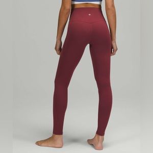 NWT Lululemon Align 28” size 4 mulled wine align pants